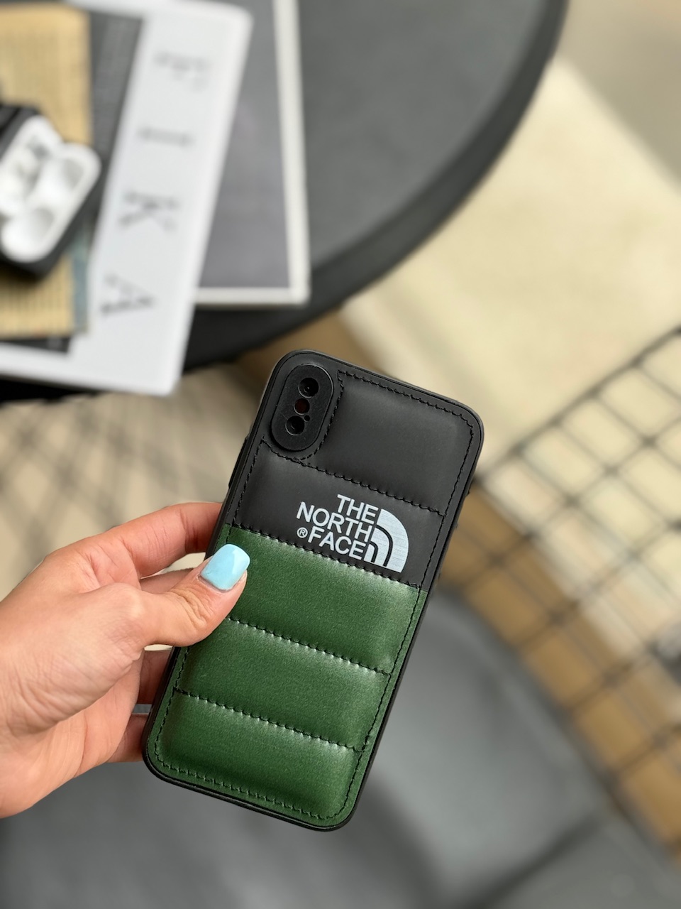 قاب پافر دو رنگ مشکی سبز