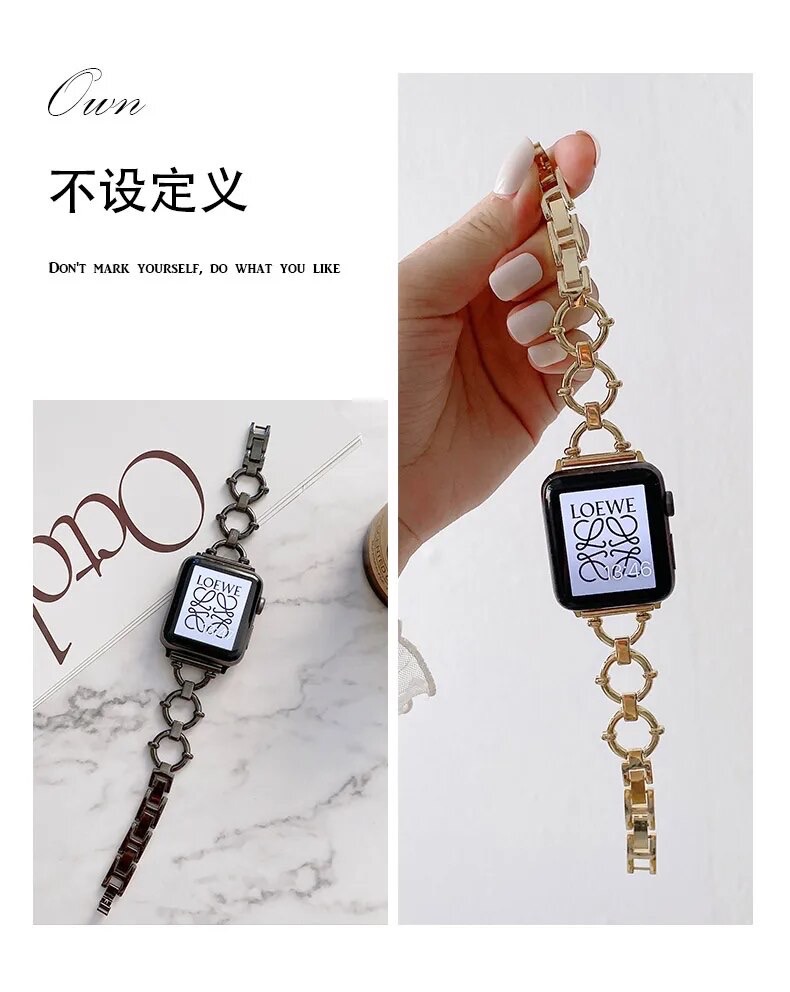 بند اپل واچ فلزی طرح رینگی Gucci design