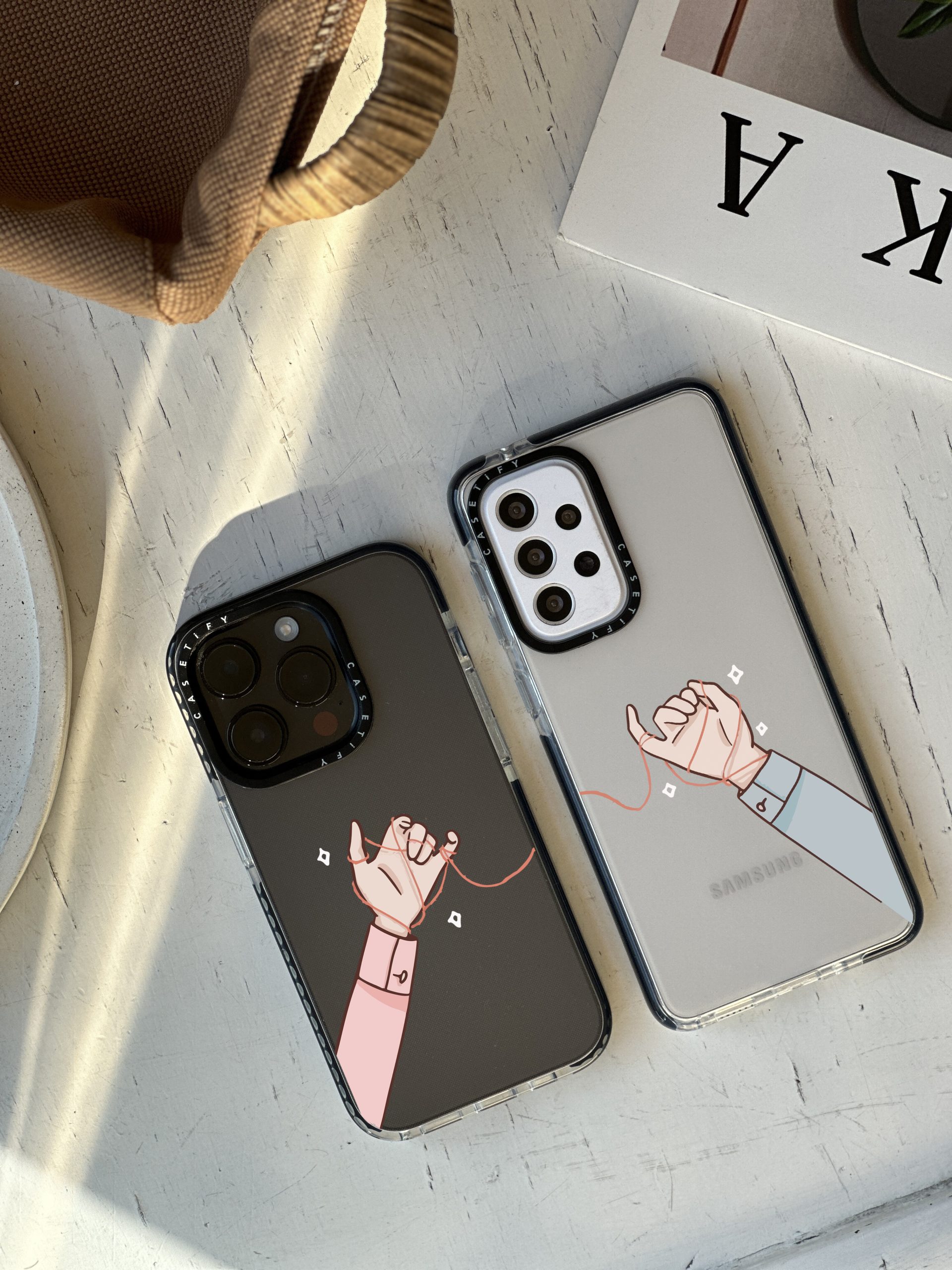 قاب موبایل سفارشی طرح دست تعهد