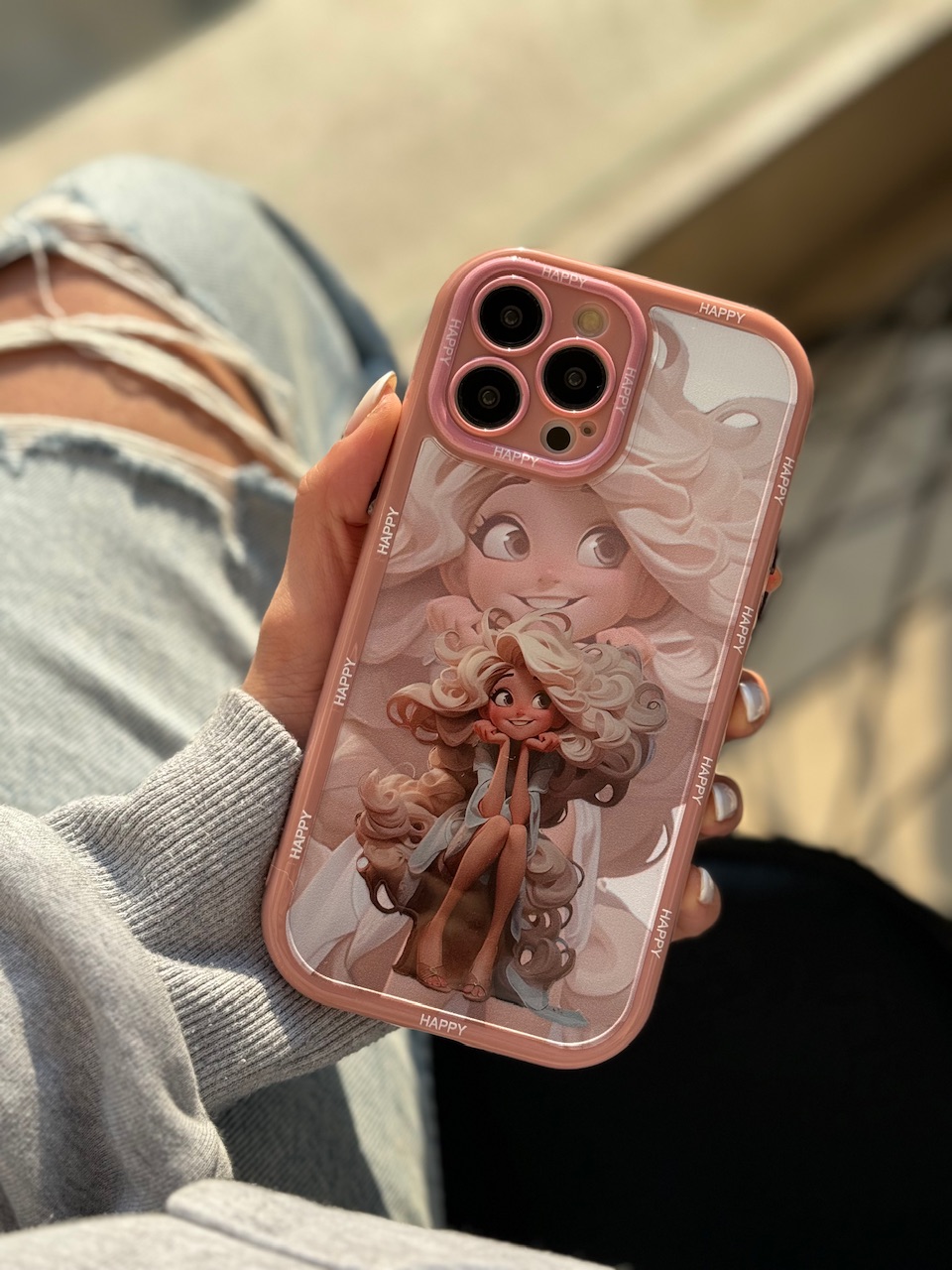 قاب Happy Blonde Girl