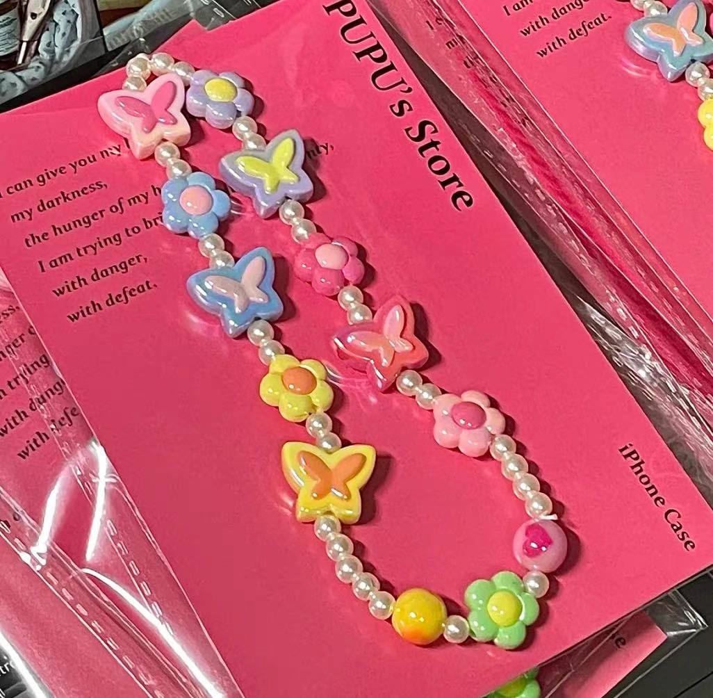 بند آویز دستی پاستیلی پروانه ای