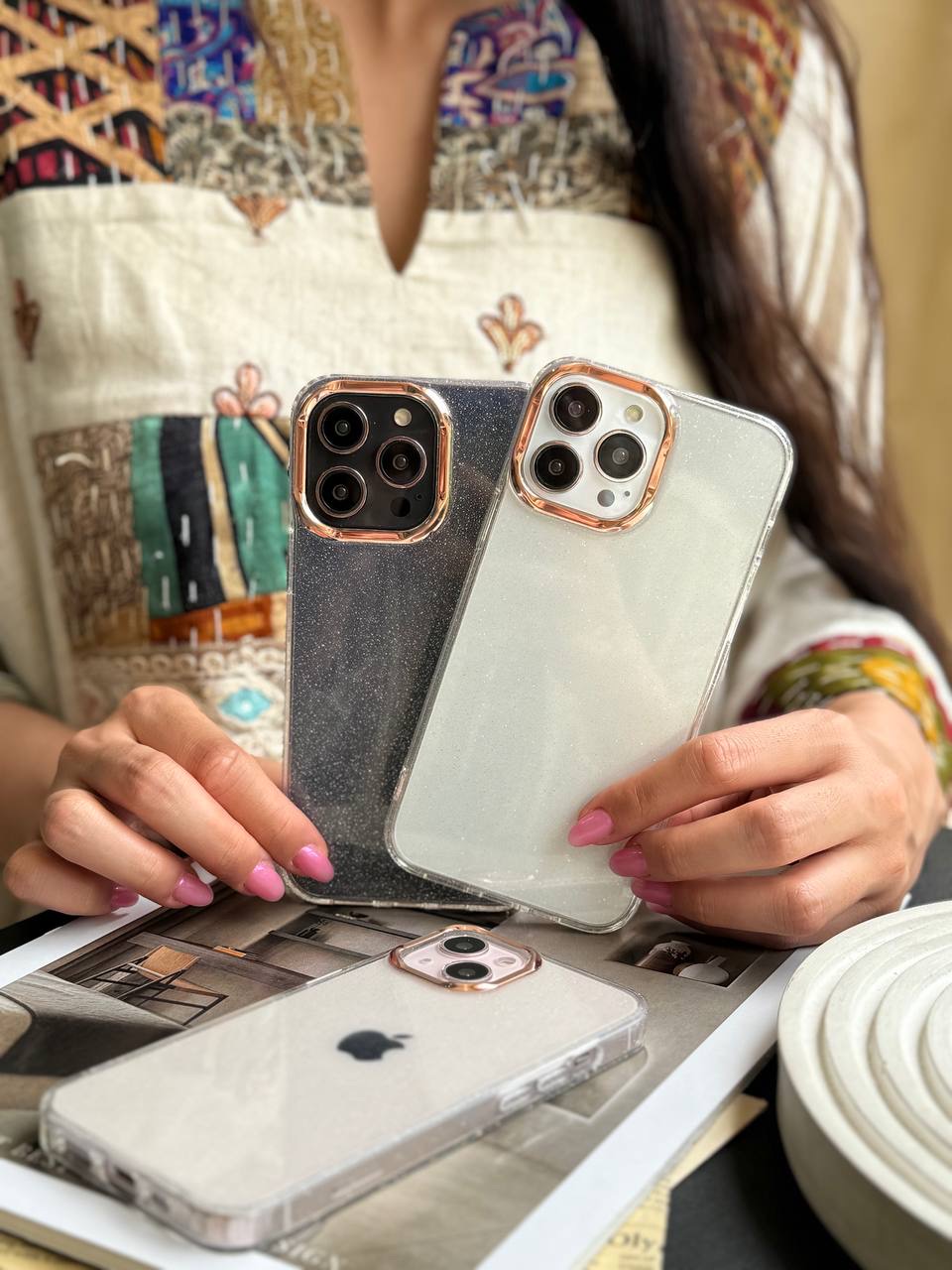 قاب شاینی Gold Lens