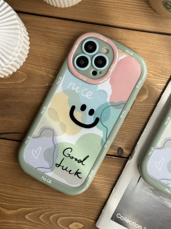 قاب موبایل آیفون سبز پاستلی محافظ لنزدار