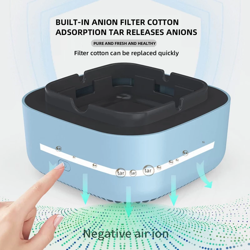 زیرسیگاری مکنده دود مربع