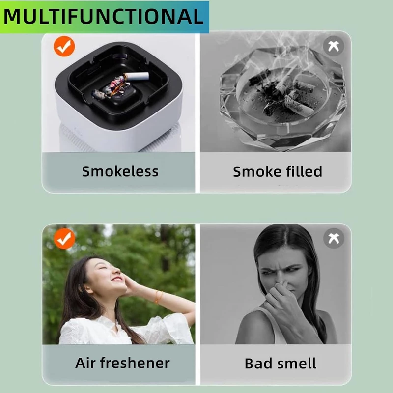 زیرسیگاری مکنده دود مربع