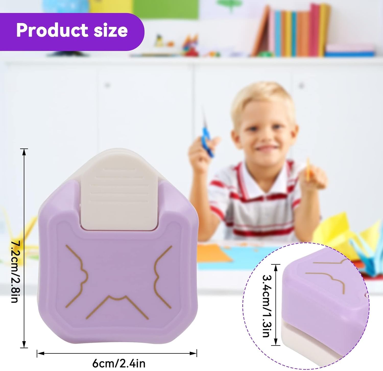 گوشه گرد کن طرحدار سه حالته