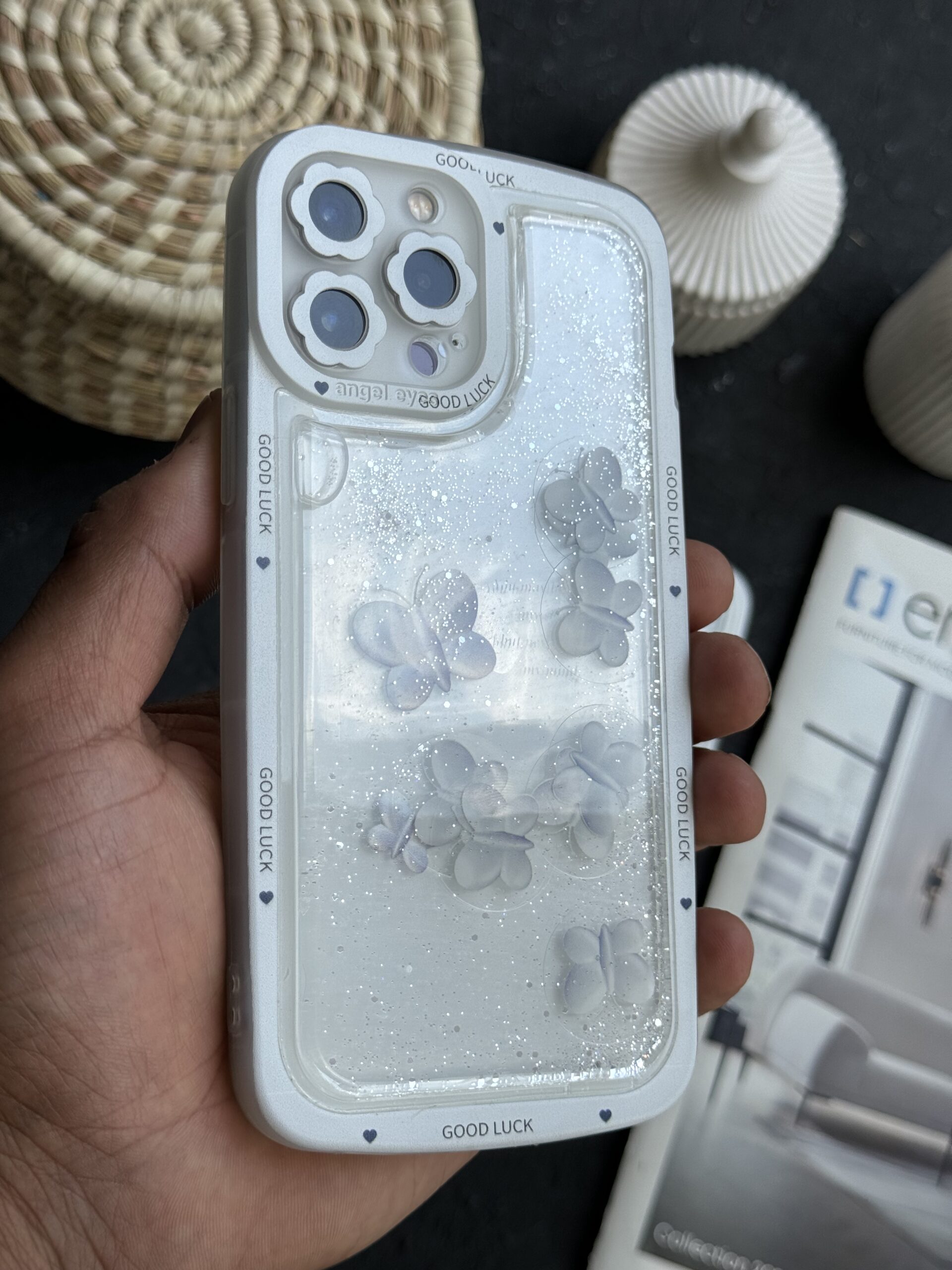 قاب موبایل پروانه متحرک آکواریومی