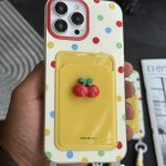 قاب آیفون جاکارتی آلبالو خال خالی