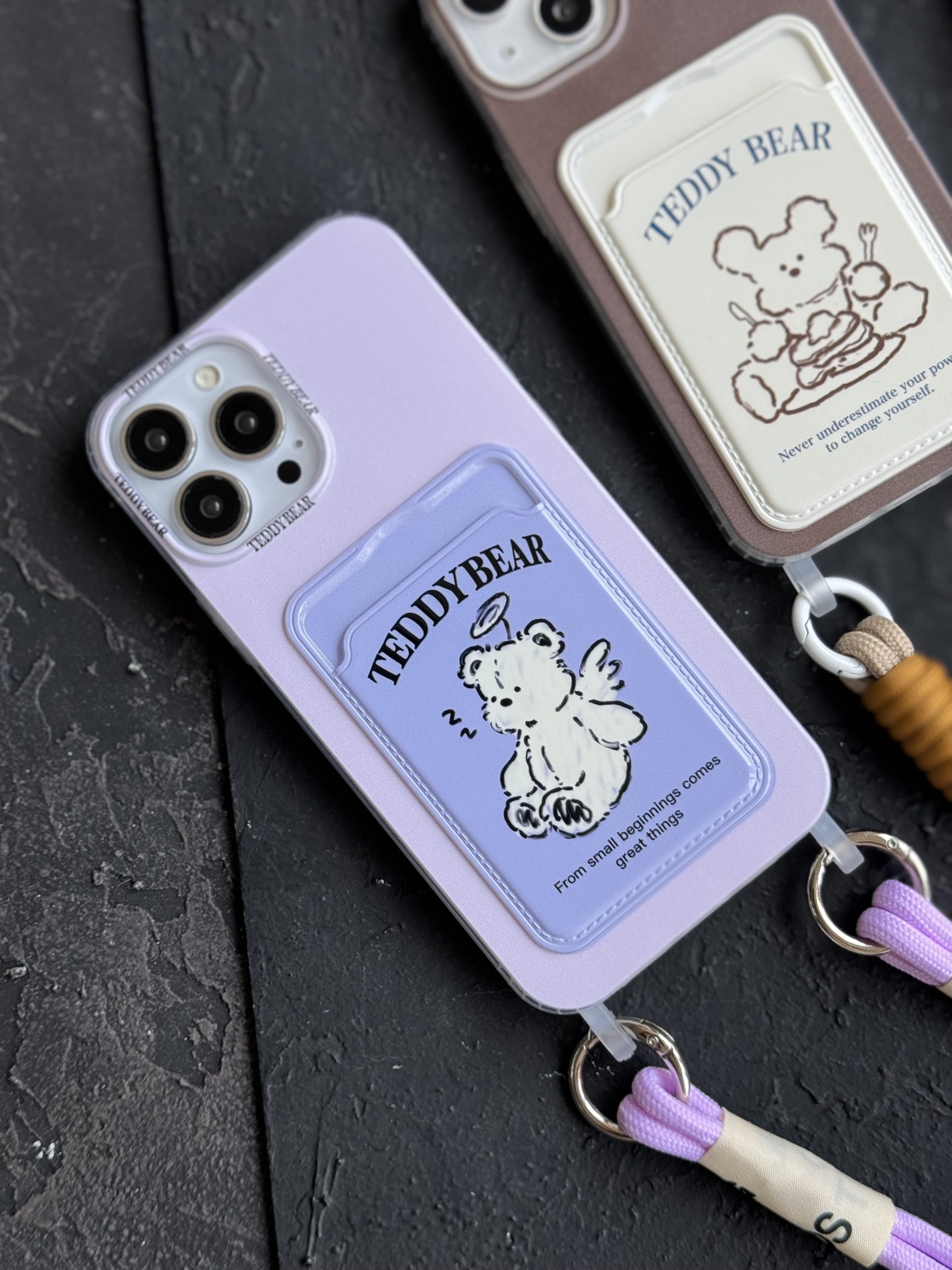 قاب موبایل آیفون تدی بر جاکارتی + بندکوتاه