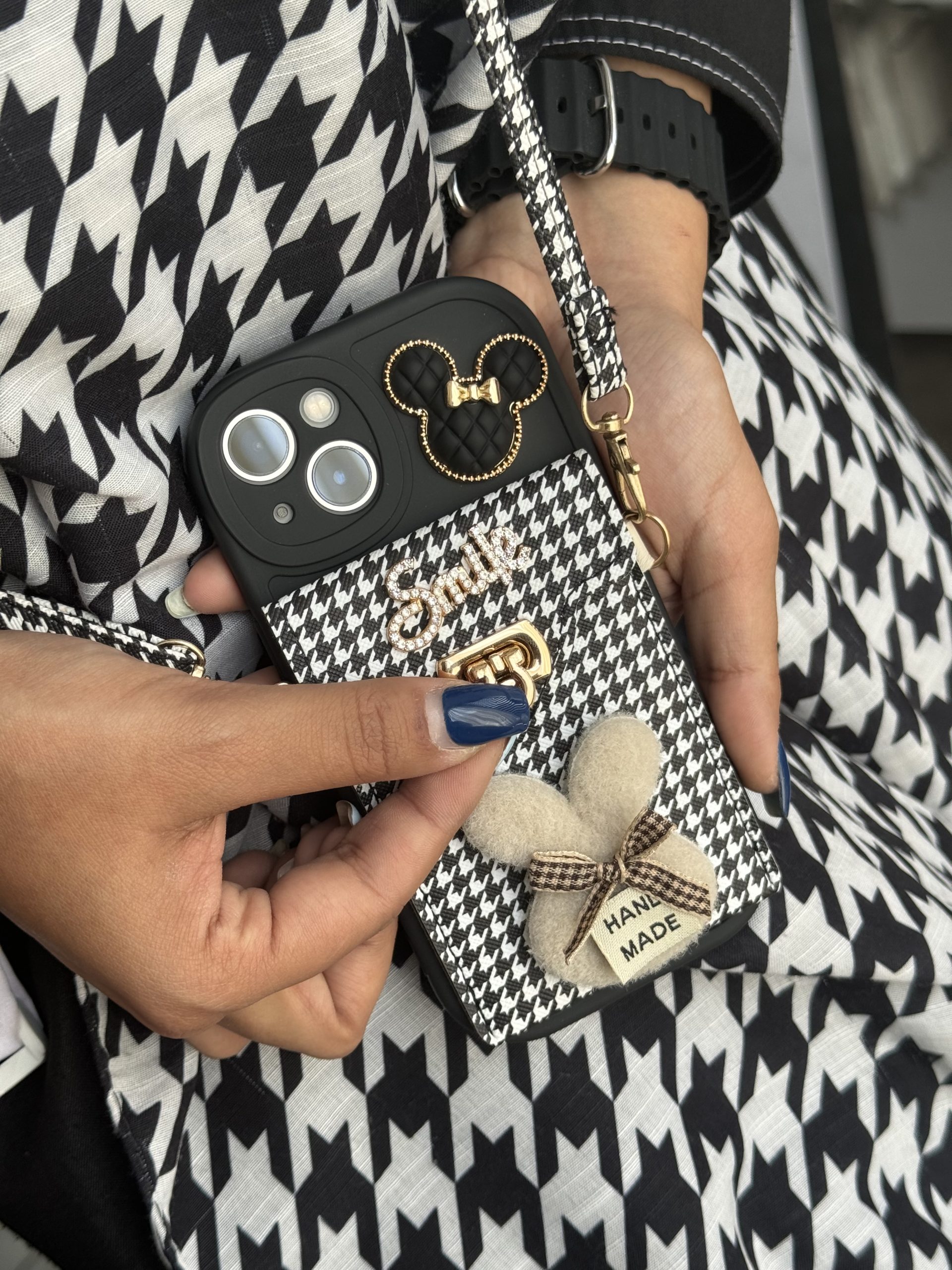 قاب موبایل باربری زبرا پترن سیاه و سفید