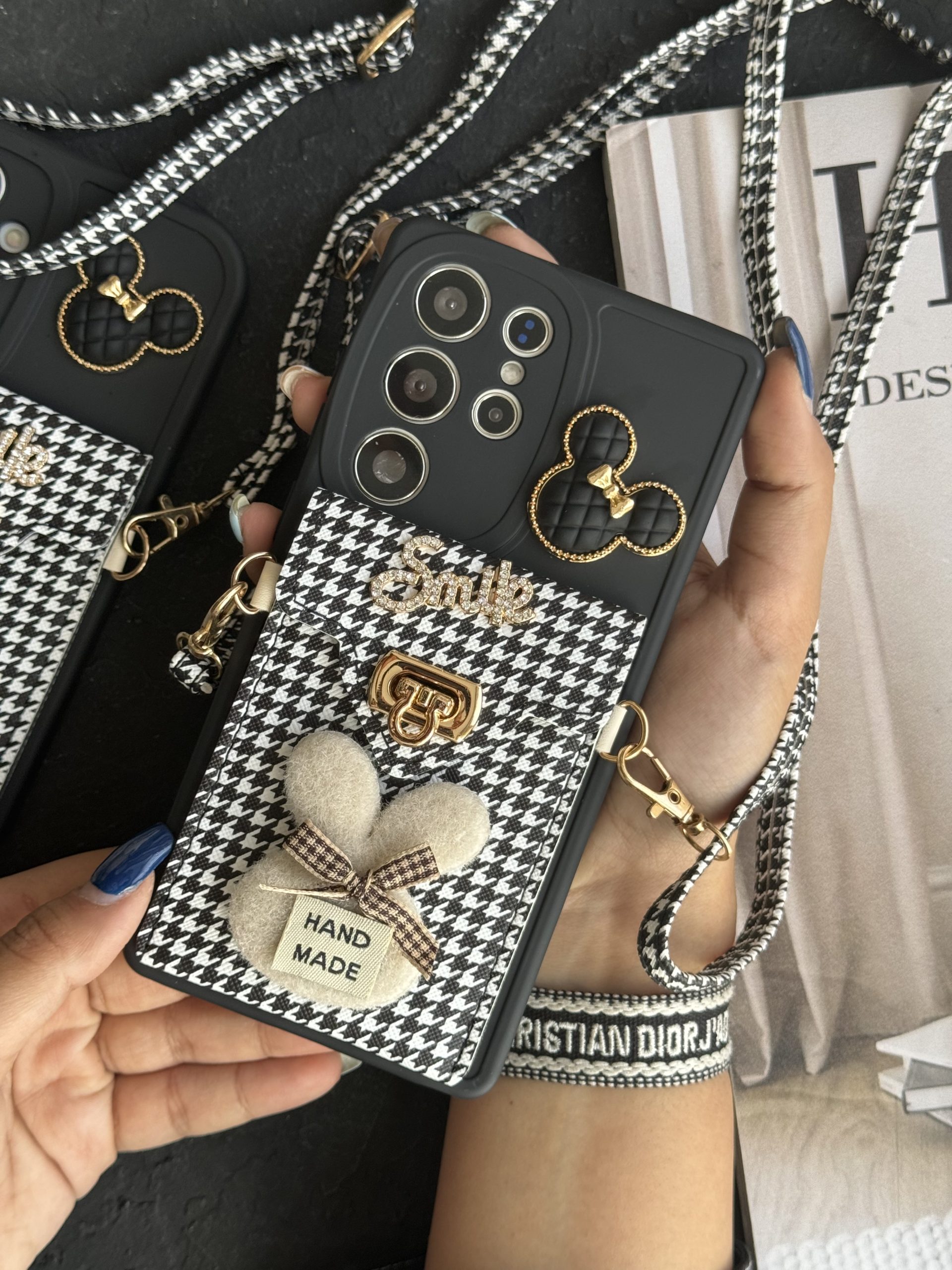 قاب موبایل باربری زبرا پترن سیاه و سفید