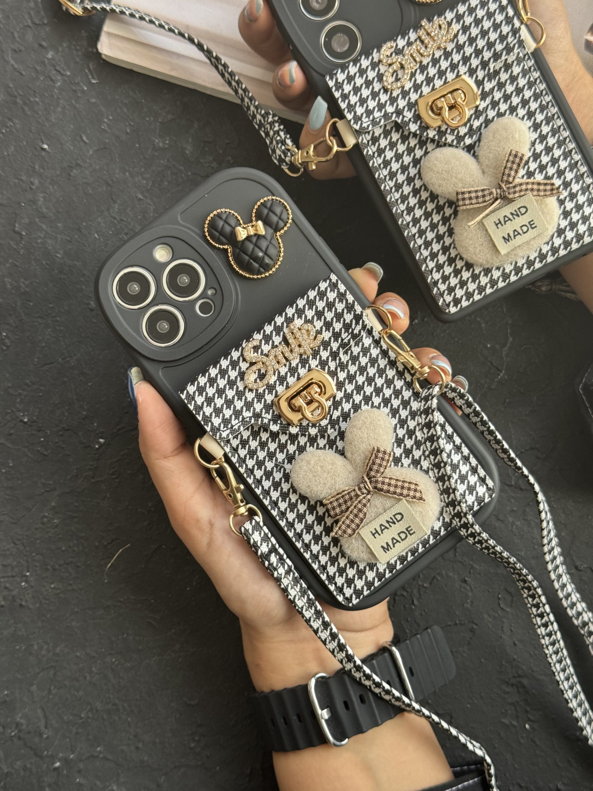 قاب موبایل باربری زبرا پترن سیاه و سفید