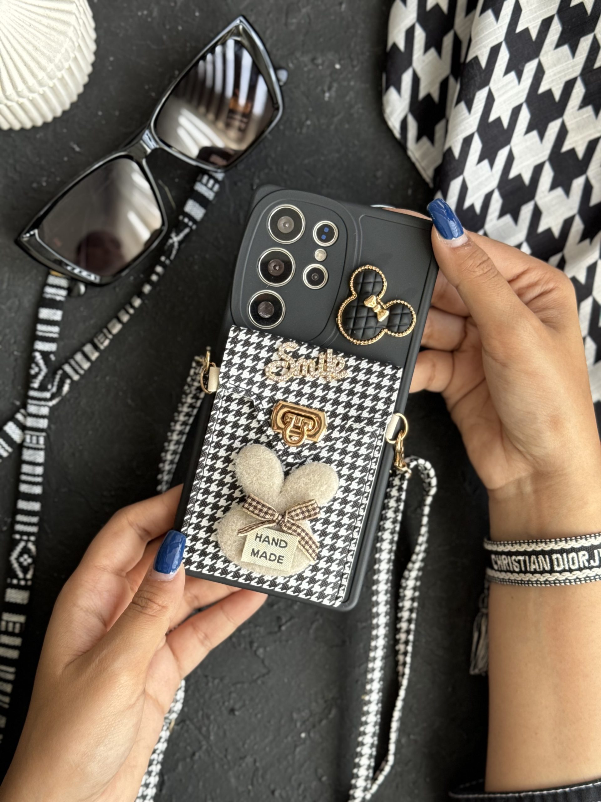 قاب موبایل باربری زبرا پترن سیاه و سفید