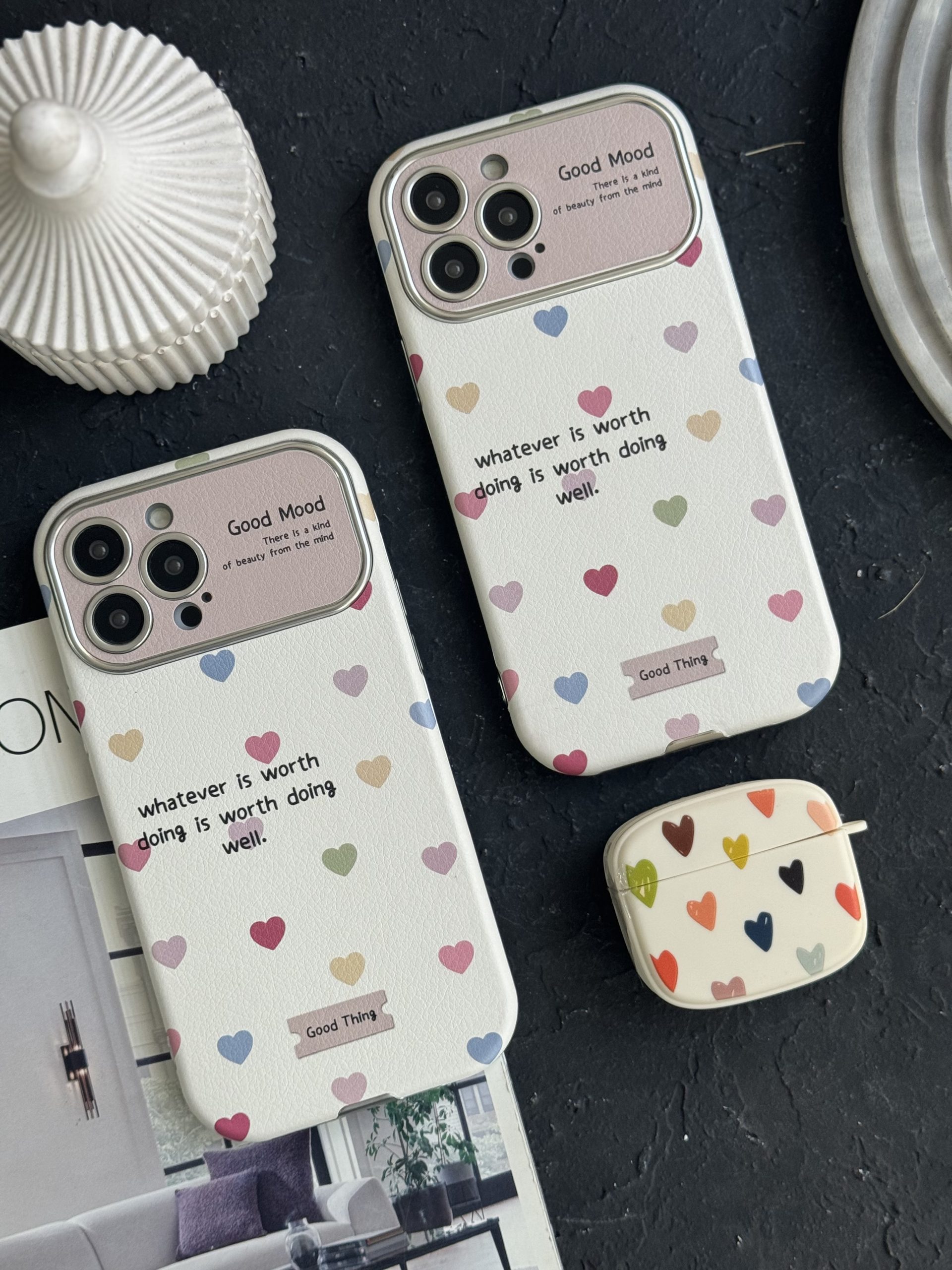 قاب آیفون قلب ریز