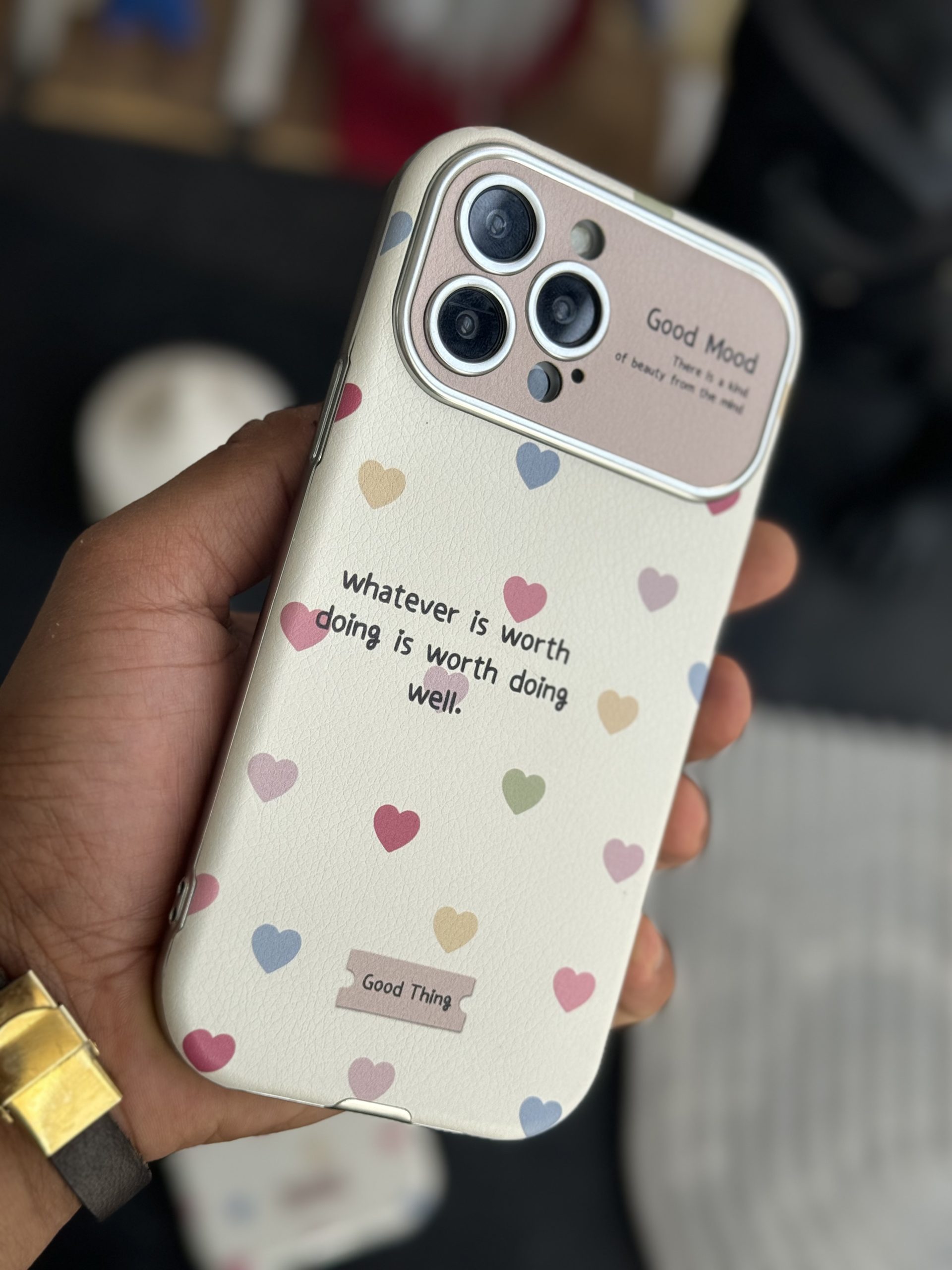 قاب آیفون قلب ریز