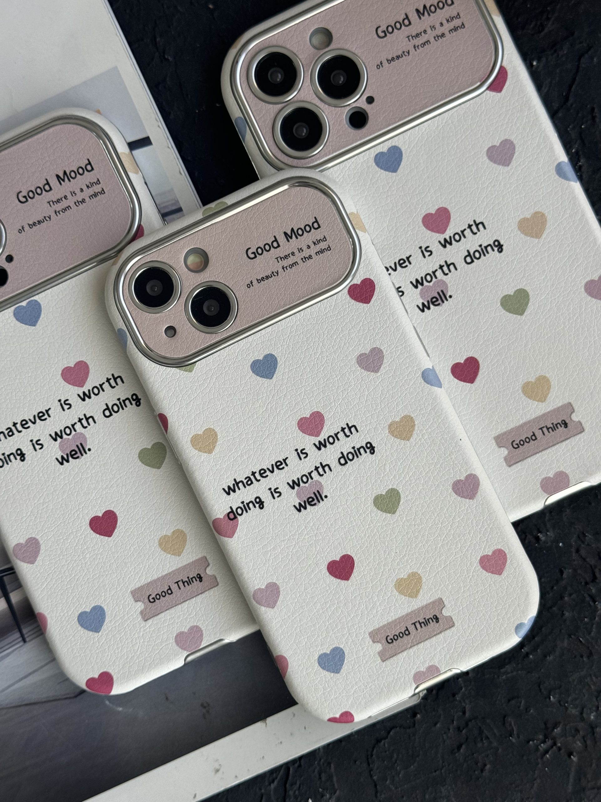 قاب آیفون قلب ریز