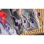 بند دستی مرواریدی- پروانه ای