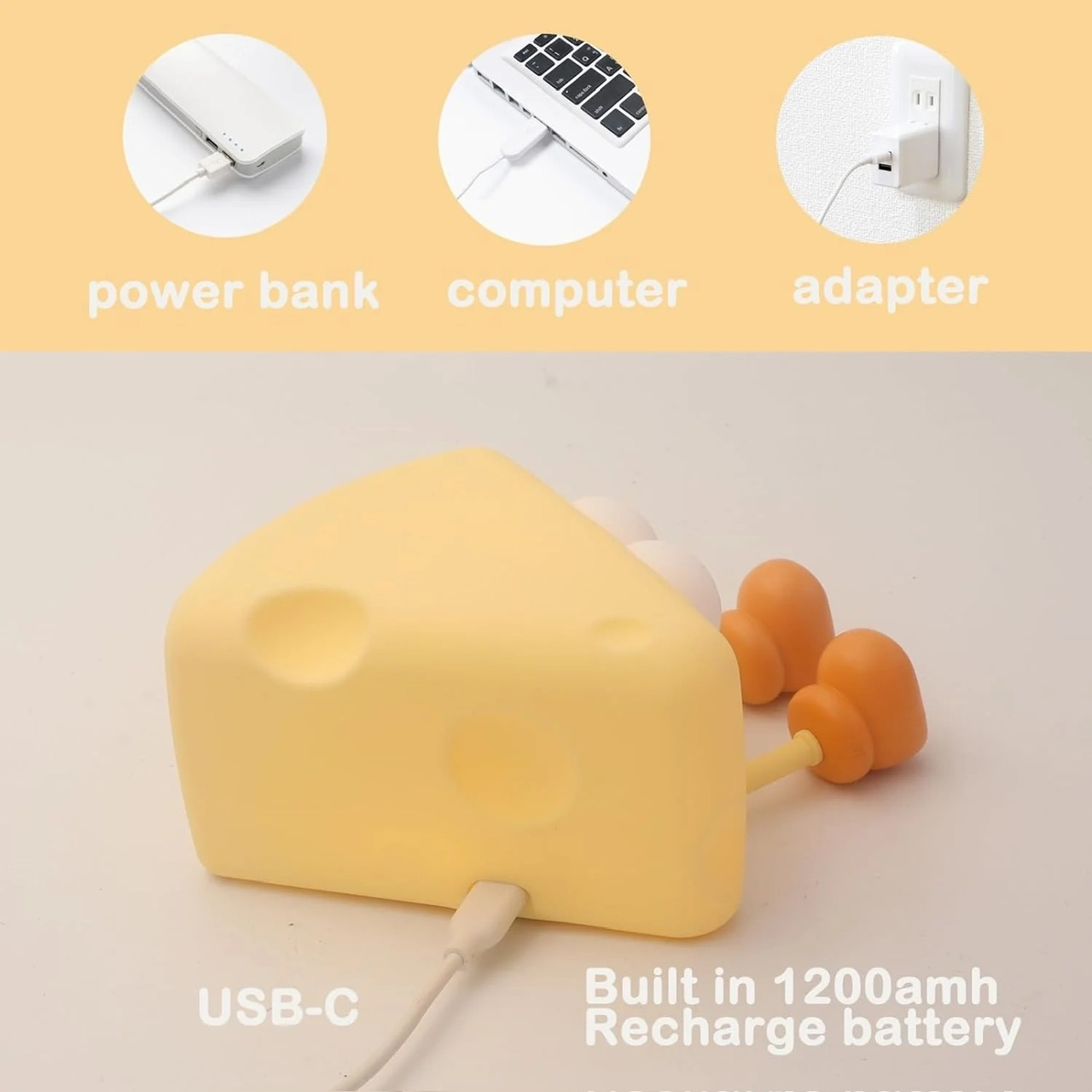 چراغ خواب سیلیکونی طرح مستر چیز