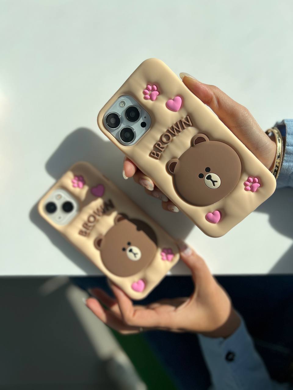 قاب خرس پنجه صورتی