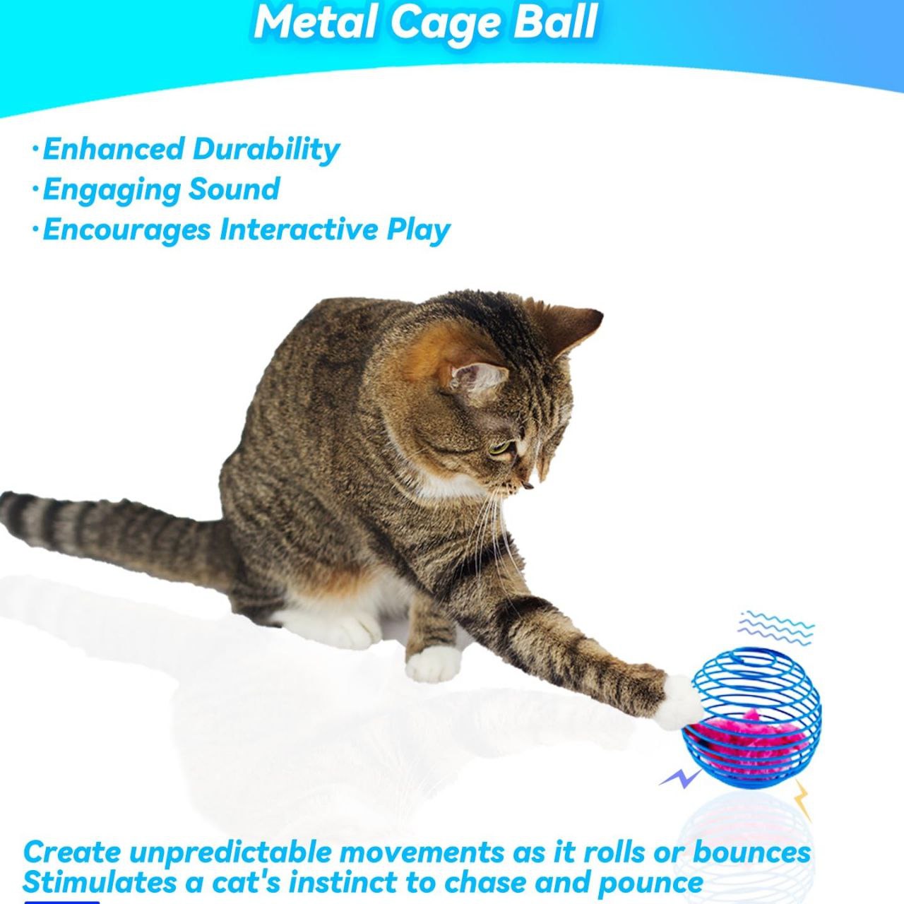 اسباب بازی گربه مدل موش فنر