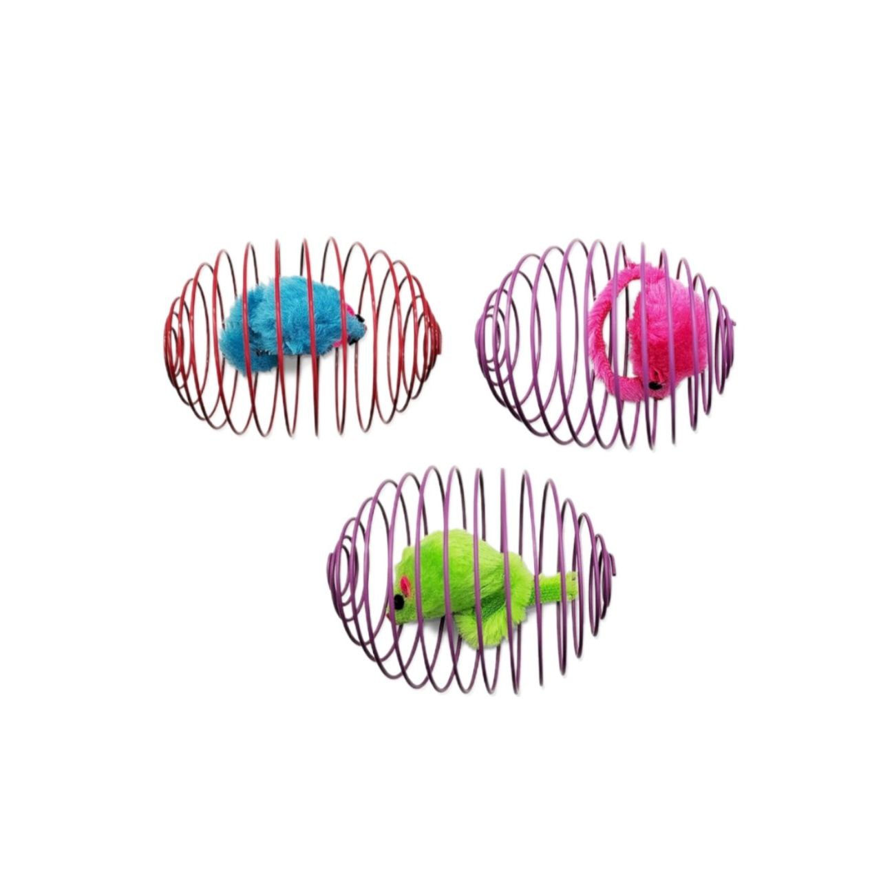 اسباب بازی گربه مدل موش فنر