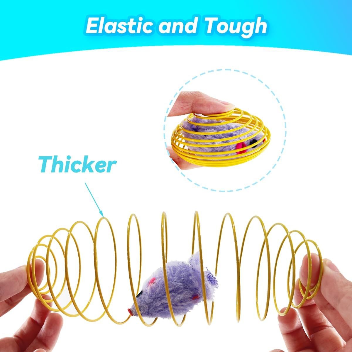 اسباب بازی گربه مدل موش فنر