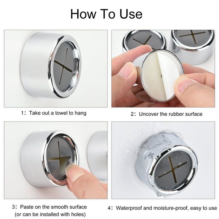 آویز حوله پشت چسبدار