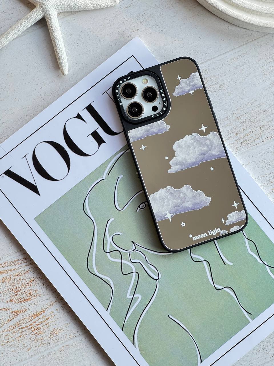 قاب موبایل سفارشی آینه ای moon light