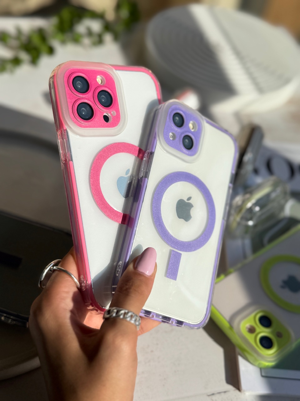 قاب مگ سیف دار رنگی