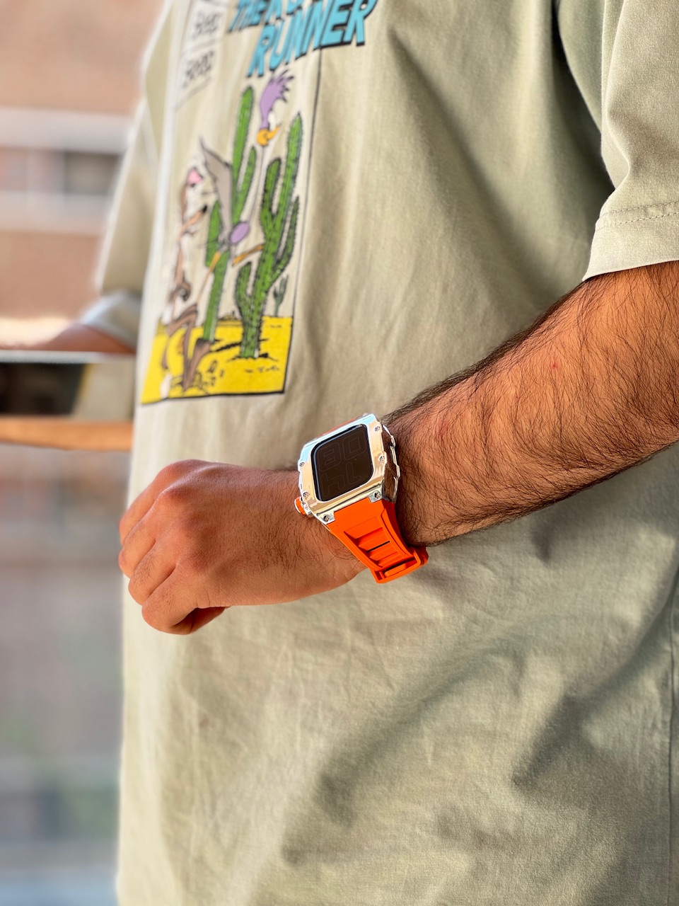 بند و گارد اپل واچ Titan Orange