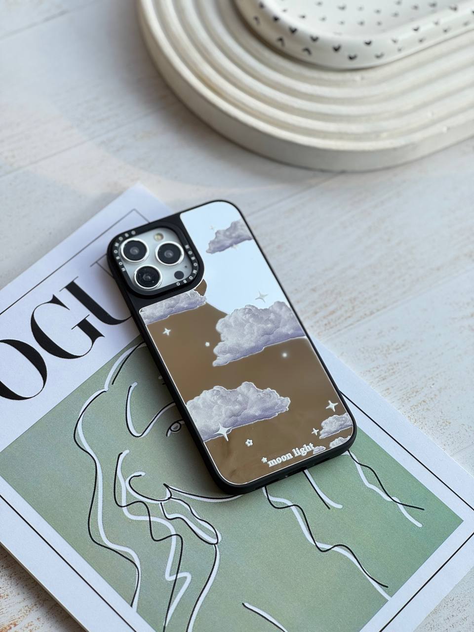 قاب موبایل سفارشی آینه ای moon light