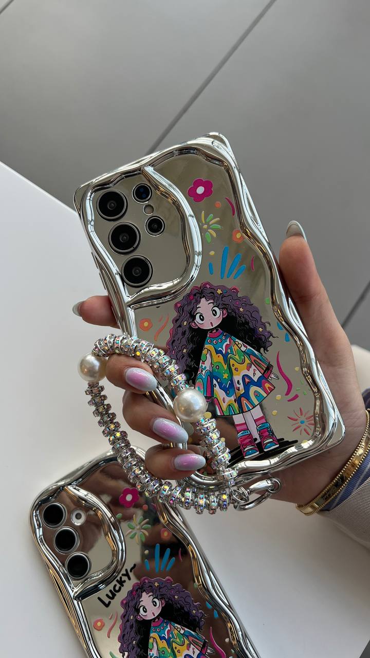 قاب مو فرفری تیتانیومی همراه با آویز