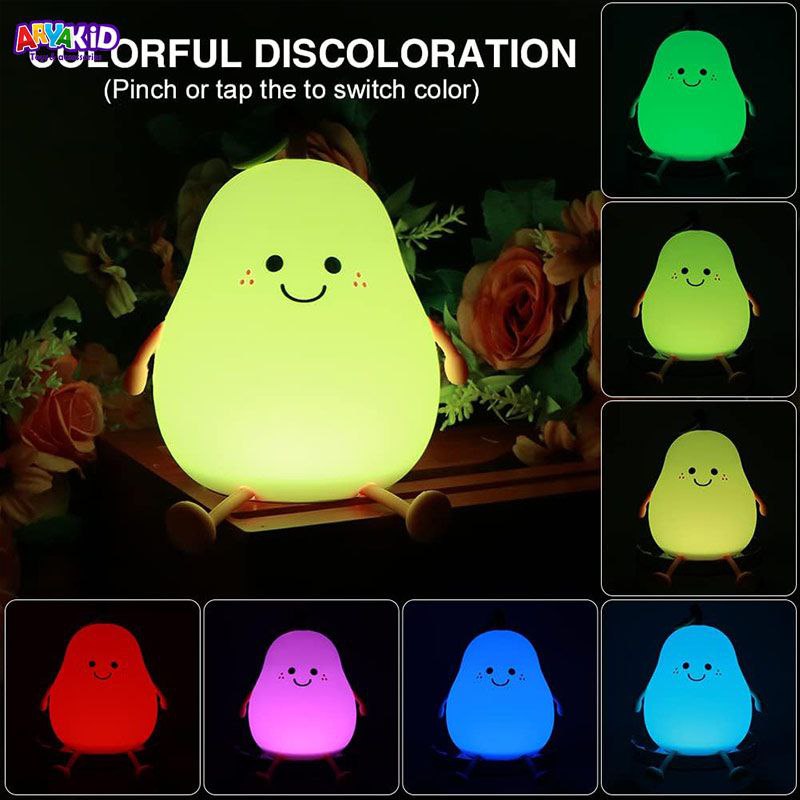 چراغ خواب سیلیکونی گلابی