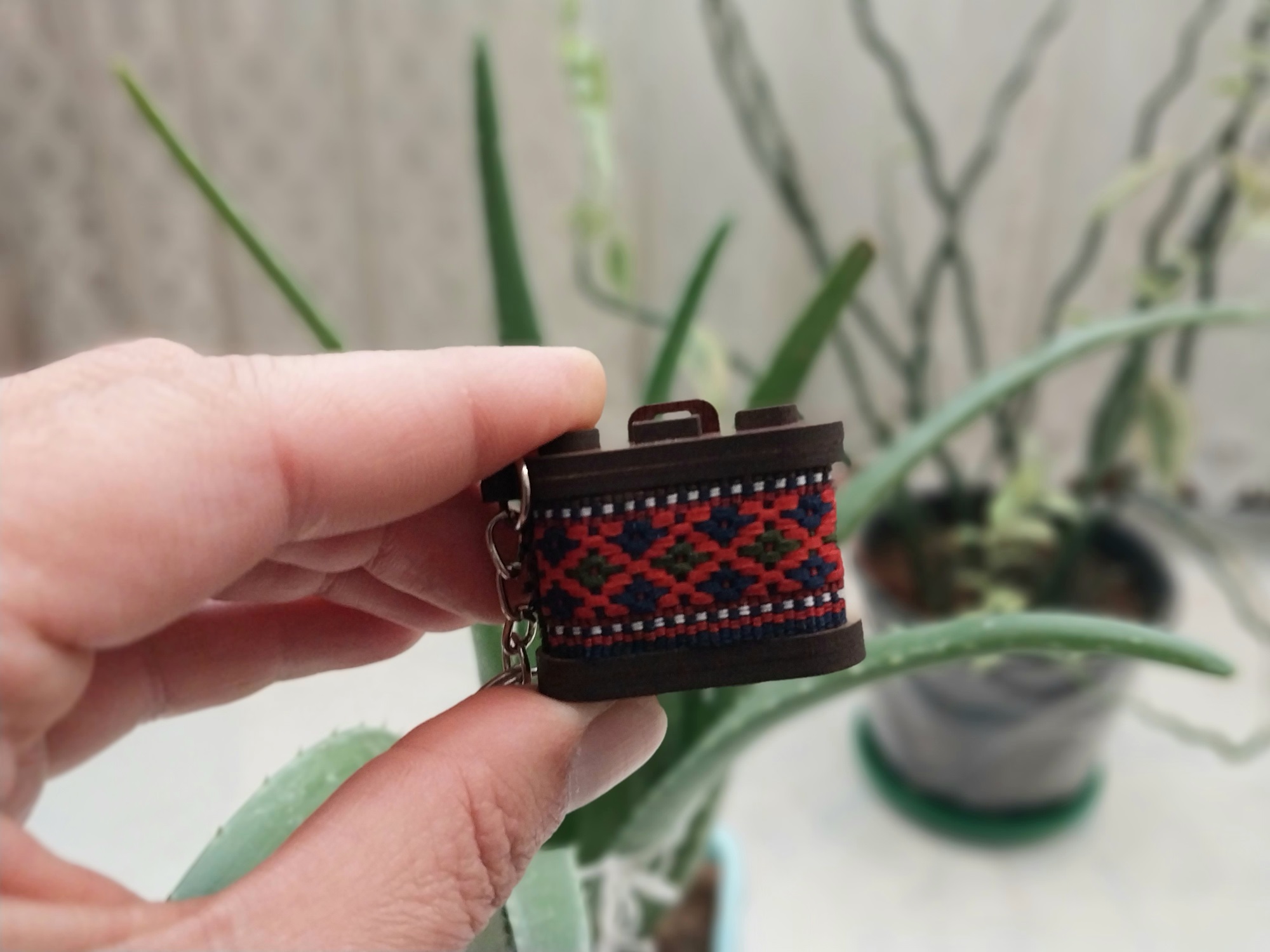 جا کلیدی چوبی طرح دوربین