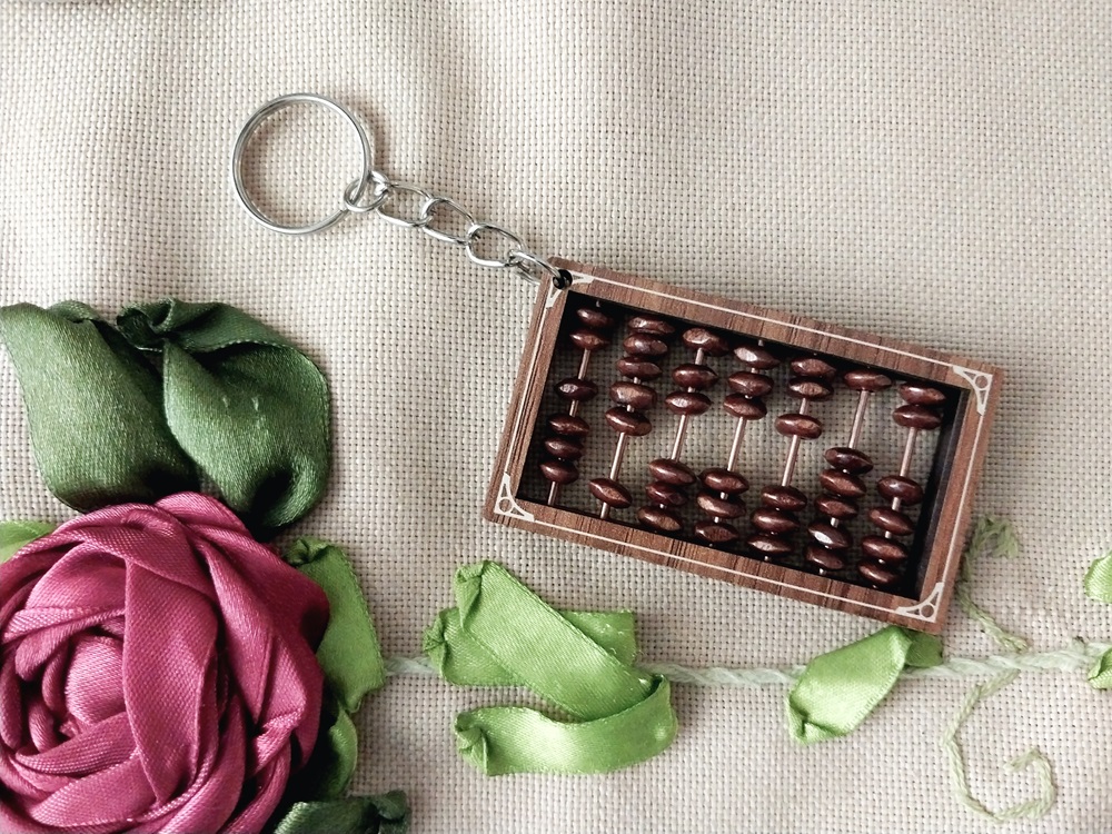 جا کلیدی و آویز و گردنبند طرح چرتکه