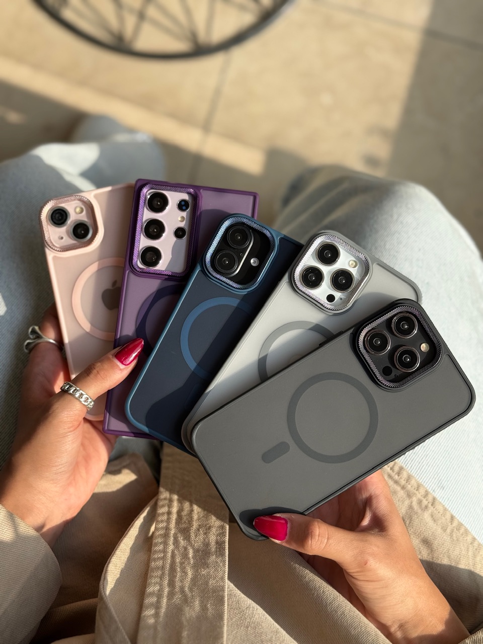 قاب لنز کربن مات مگ سیف آیفون و سامسونگ