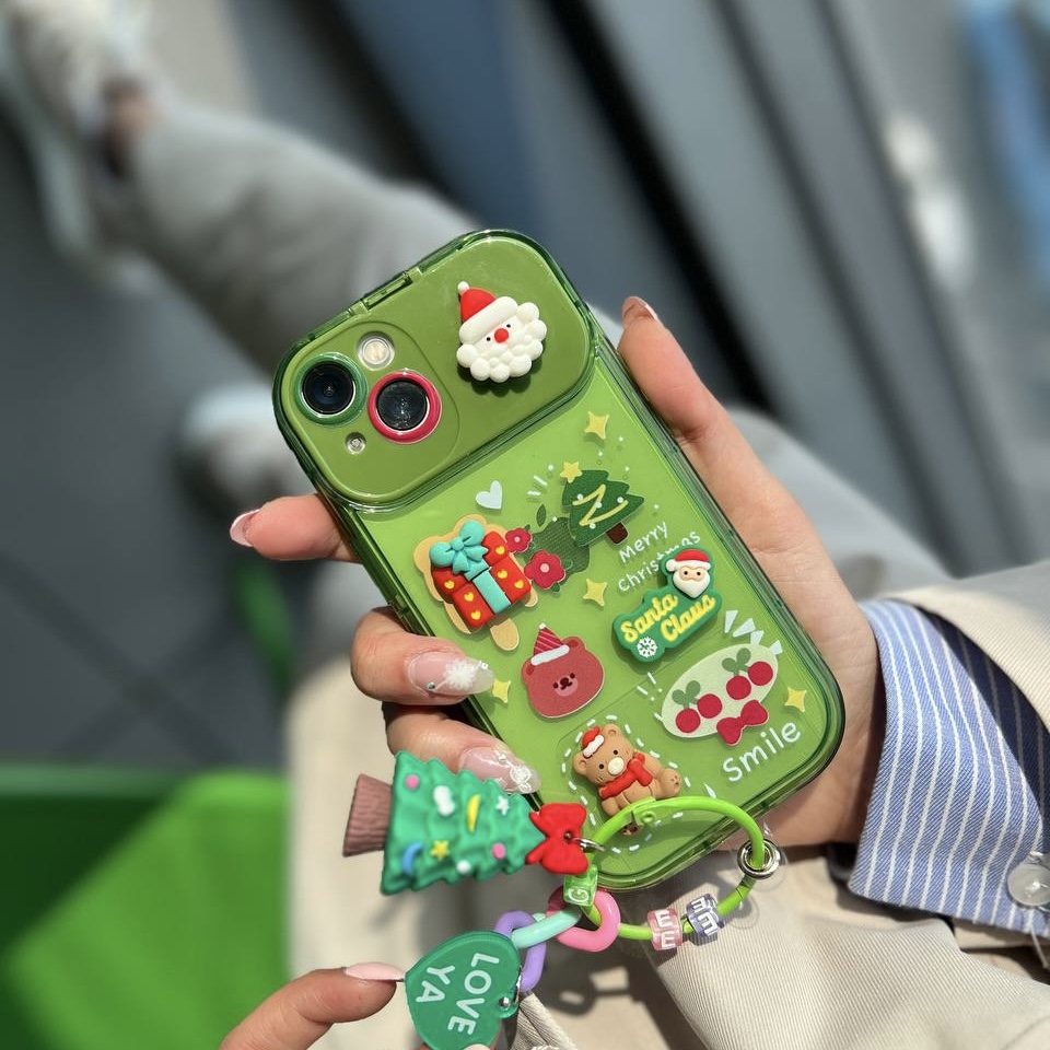 قاب کریسمس آیینه ای همراه با آویز