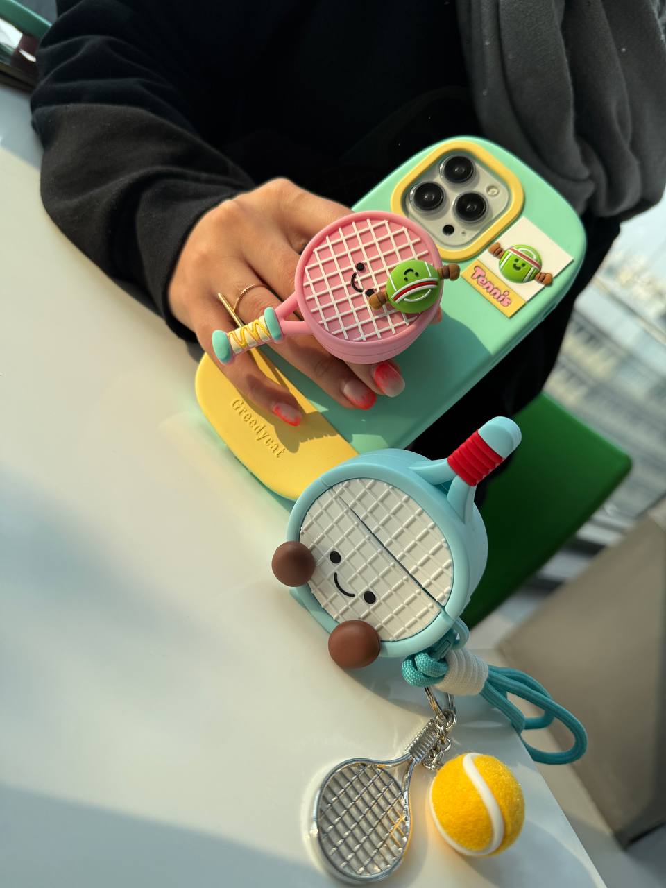 قاب آیفون تنیس پاپ سوکتی