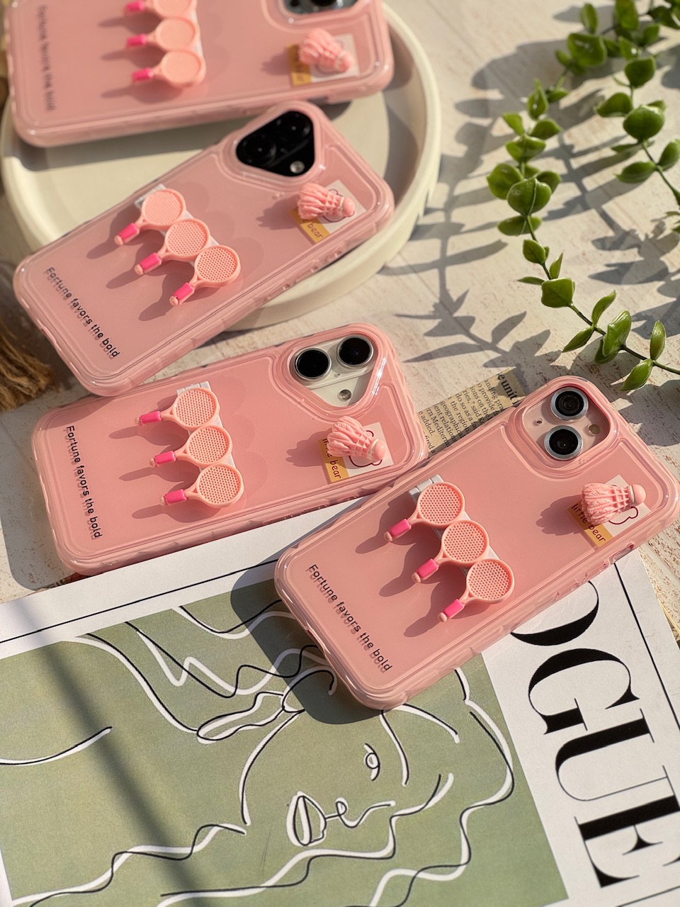 قاب آیفون بدمینتون استند دار