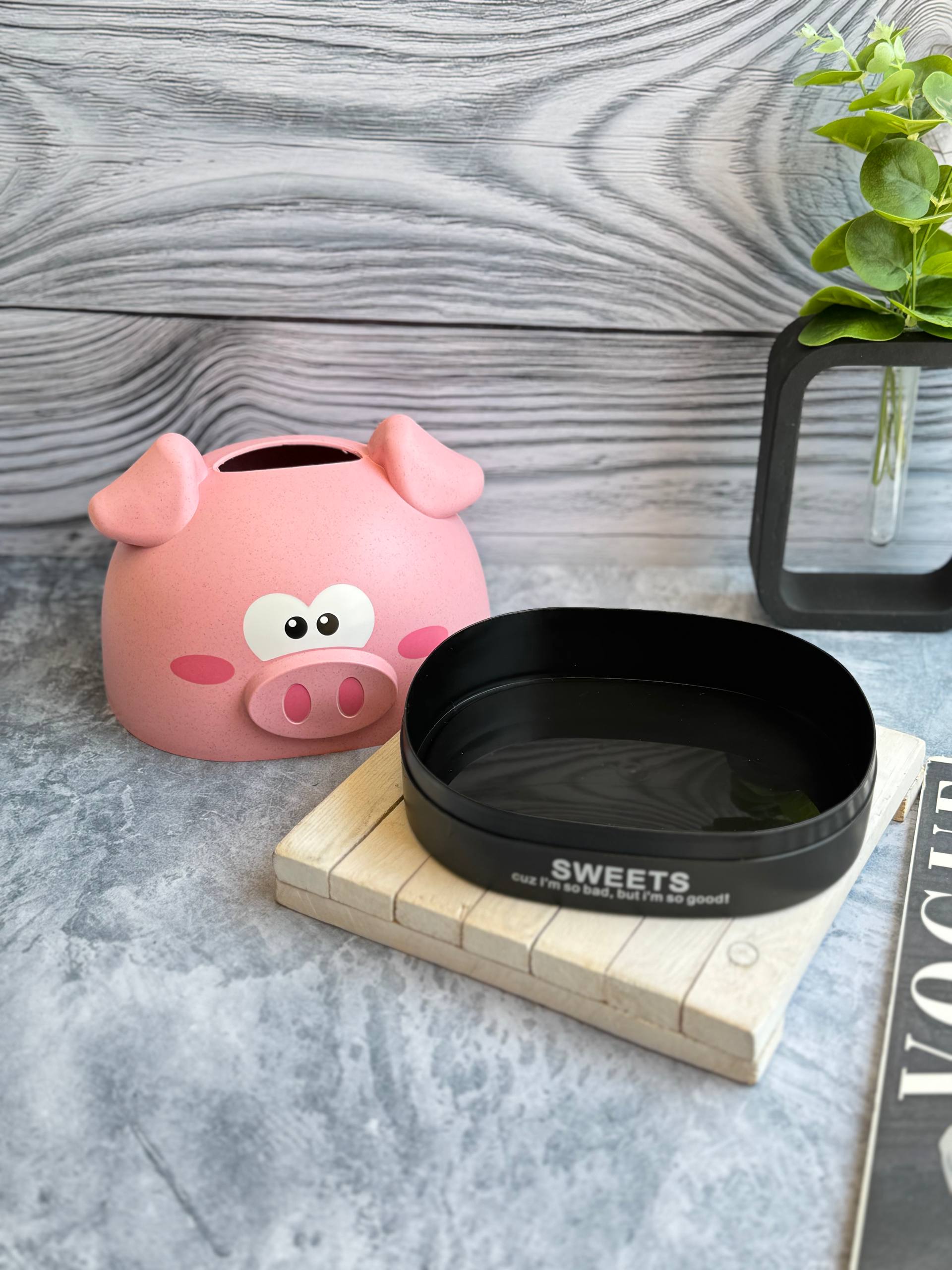 جا دستمال کاغذی فانتزی سری SWEETS زیره مشکی