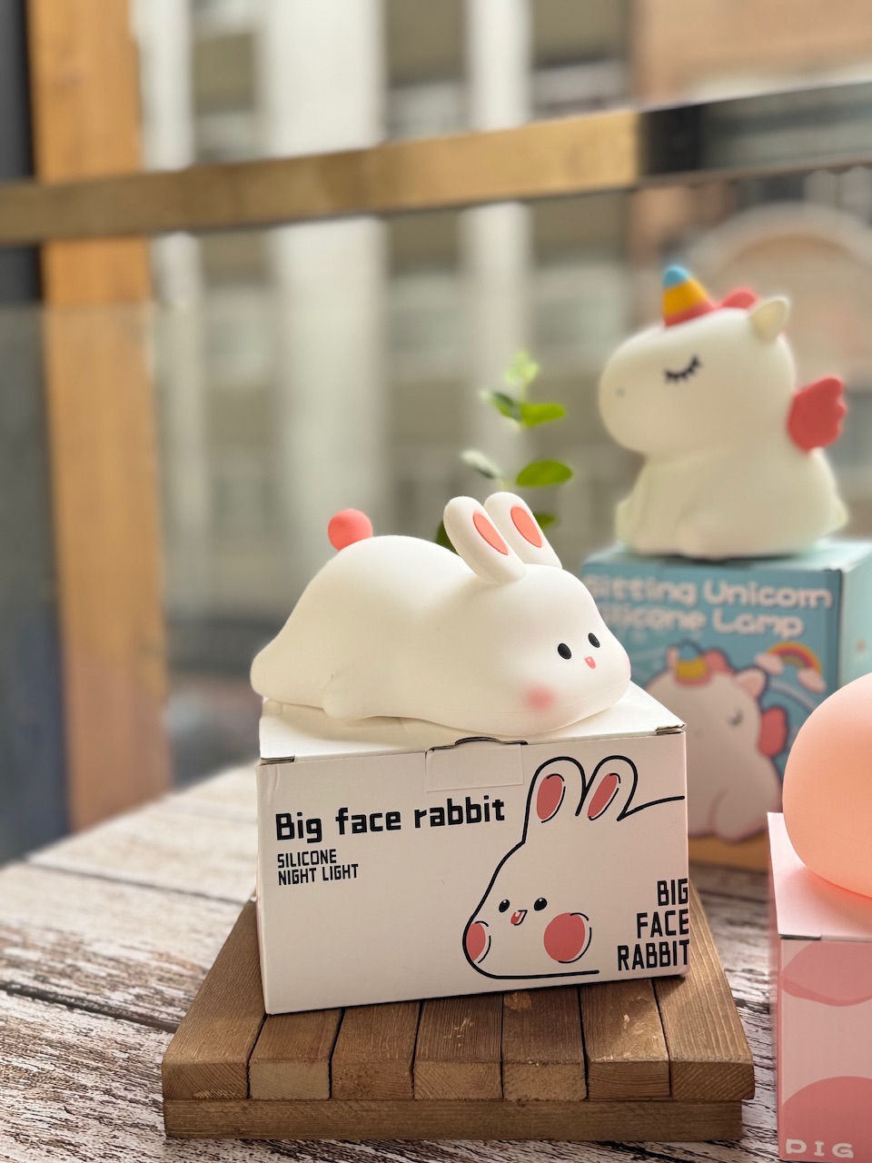 چراغ خواب سیلیکونی خرگوش سفید