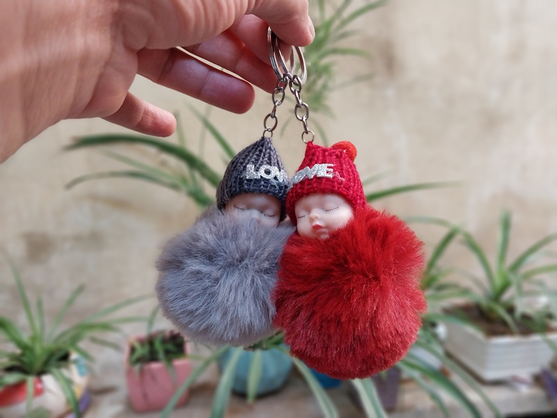 جاکلیدی آویز نوزاد پشمی