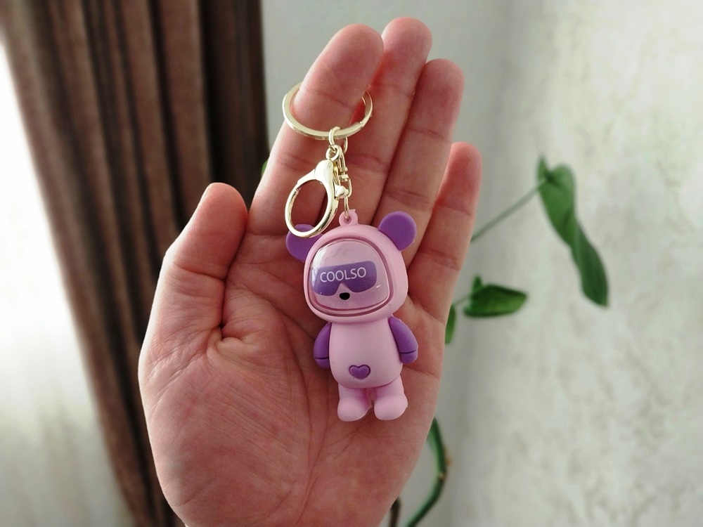 جاکلیدی سیلیکونی خرس چراغدار