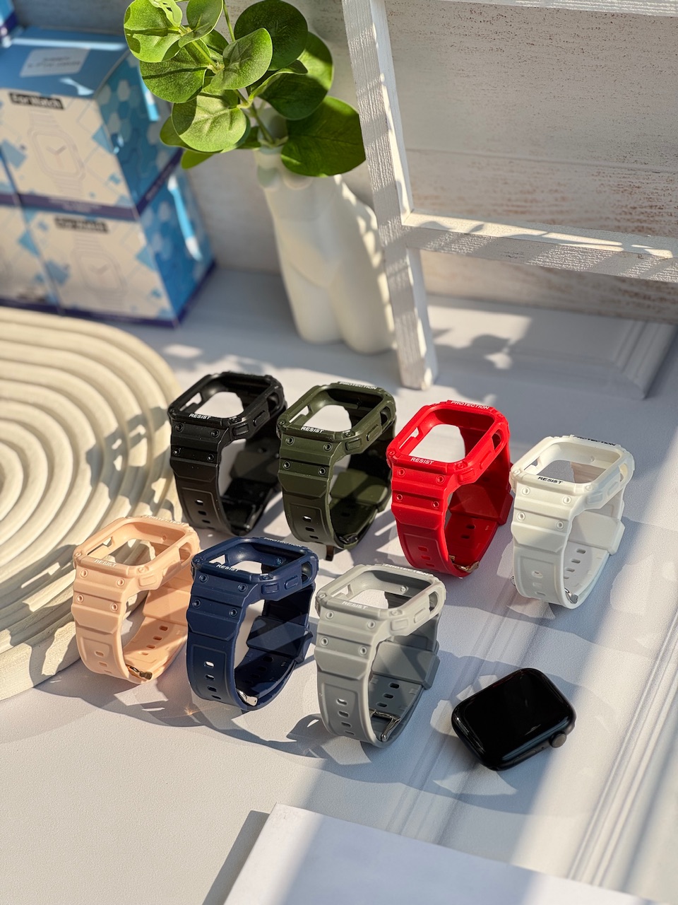 بند اپل واچ جی شاک RESIST