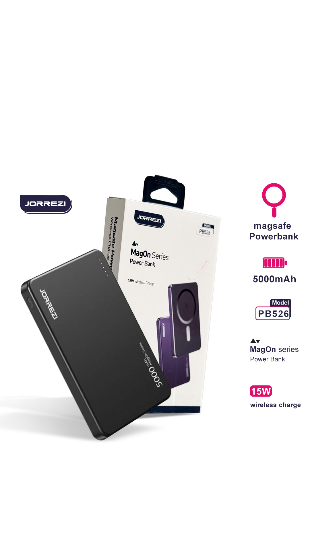 پاور بانک MagOn Series برند JORREZI