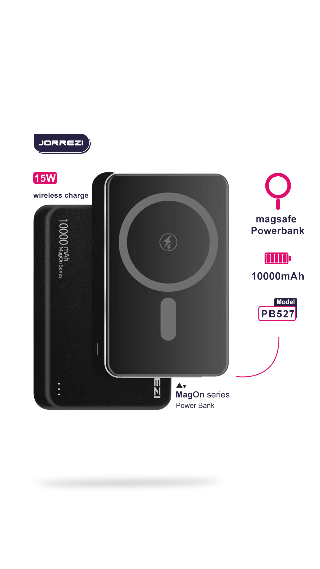 پاور بانک MagOn Series برند JORREZI