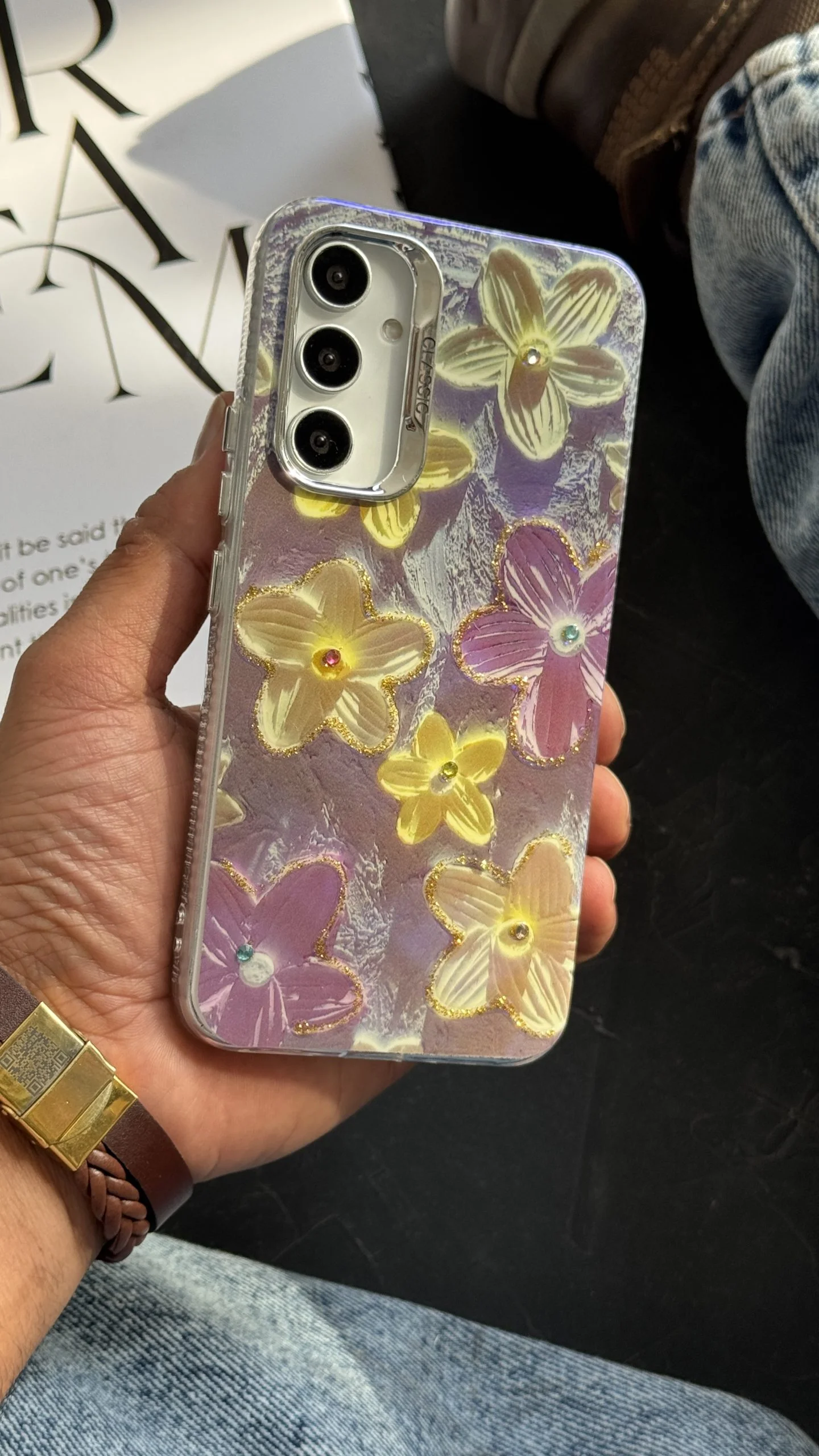 قاب سامسونگ پرپل فلاورز