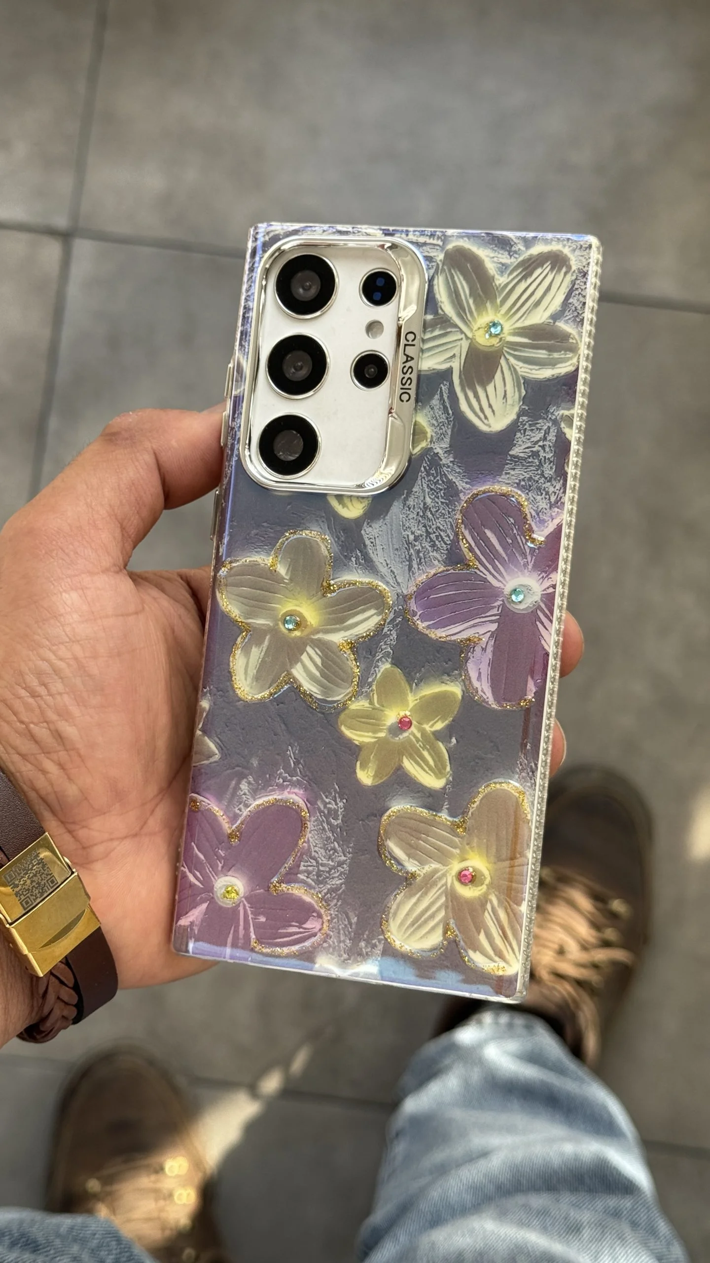 قاب سامسونگ پرپل فلاورز