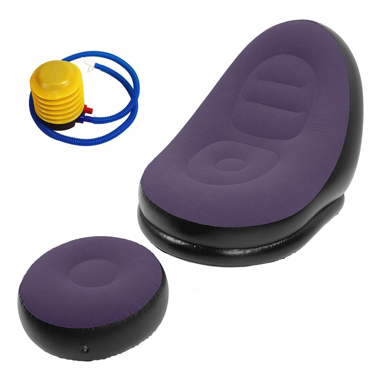 مبل بادی دو تکه سرمه ای