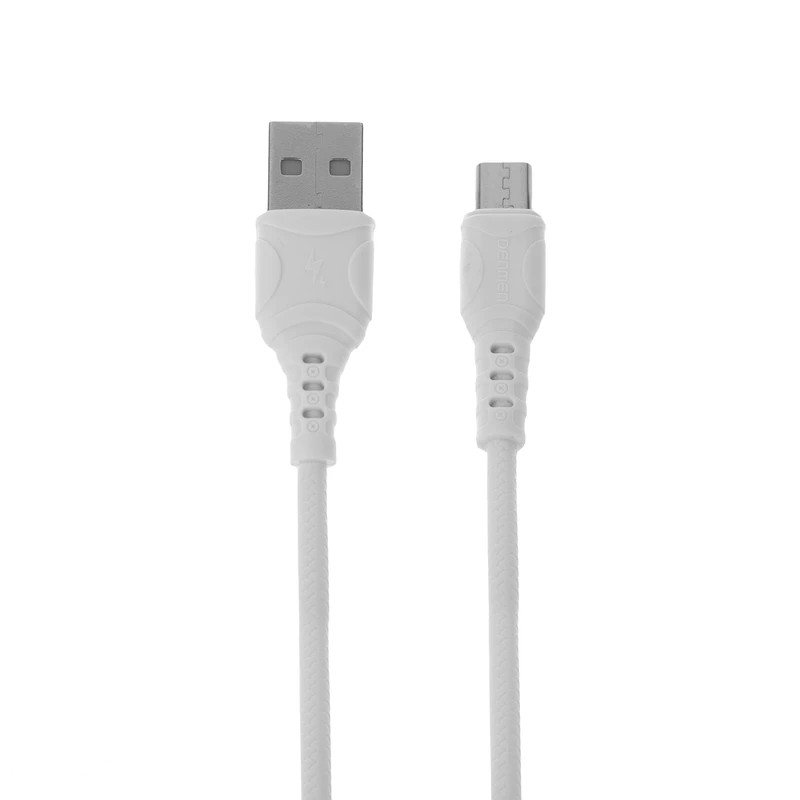 کابل شارژ فست اندروید DENMEN مدل D06V سفید